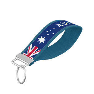 Deconstructed Australian Flag Wrist Keychain