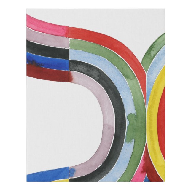 Deconstructed Rainbow - Horizontal Faux Canvas Print (Front)