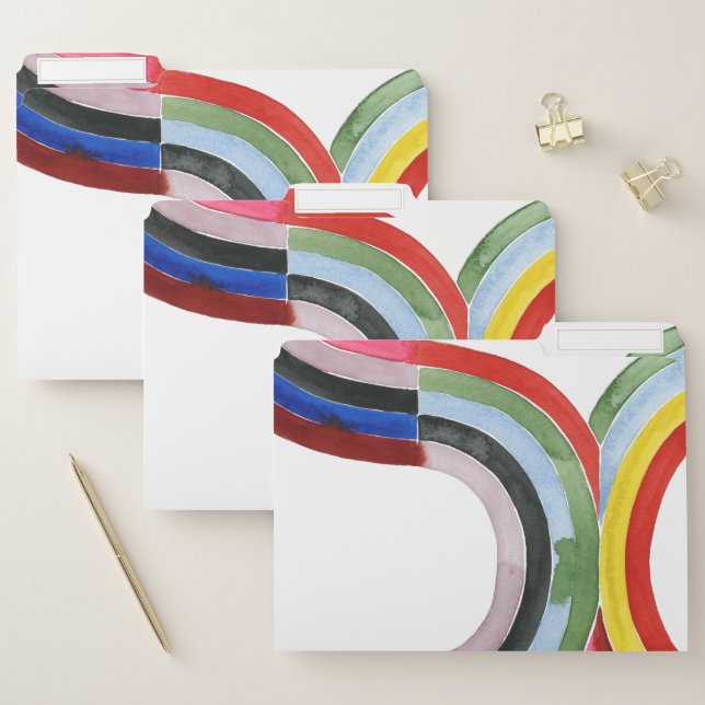 Deconstructed Rainbow - Horizontal File Folder (Set)