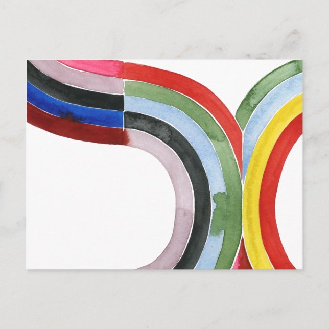 Deconstructed Rainbow - Horizontal Postcard (Front)
