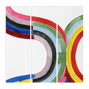 Deconstructed Rainbow - Horizontal Triptych