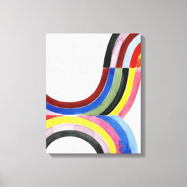 Deconstructed Rainbow - Vertical Canvas Print (Front)