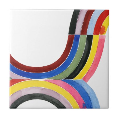 Deconstructed Rainbow _ Vertical Ceramic Tile