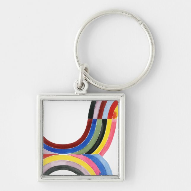 Deconstructed Rainbow - Vertical Keychain (Front)