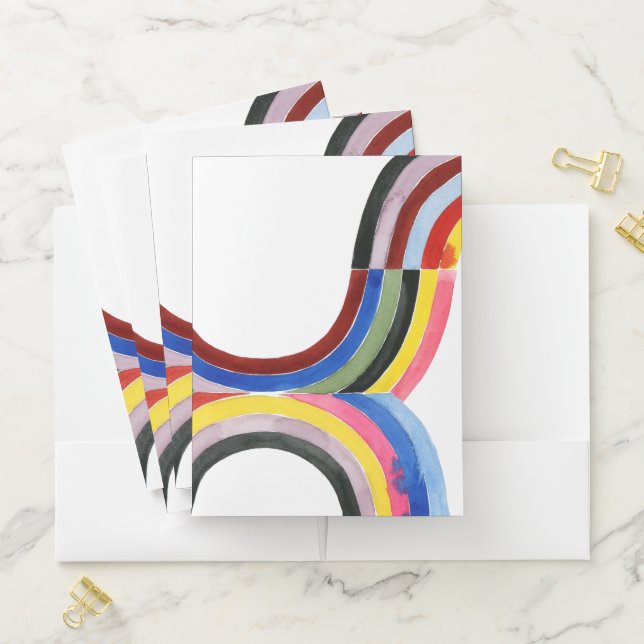 Deconstructed Rainbow - Vertical Pocket Folder (In Situ)