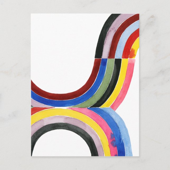 Deconstructed Rainbow - Vertical Postcard (Front)