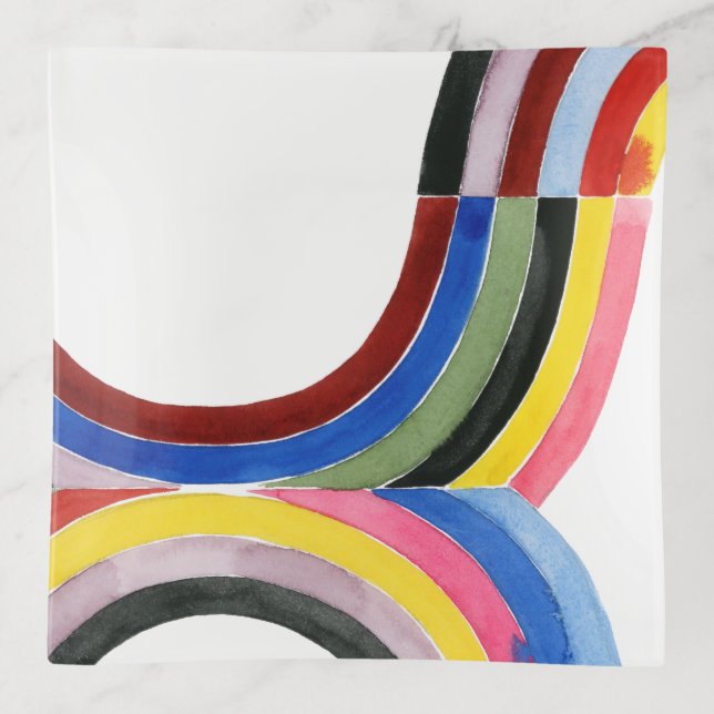 Deconstructed Rainbow - Vertical Trinket Tray (Front)