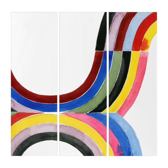 Deconstructed Rainbow - Vertical Triptych (Front)