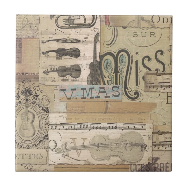 Decopauge Music Ceramic Tile (Front)