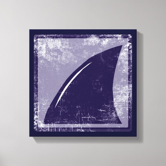 decor blue shark fin (Front)