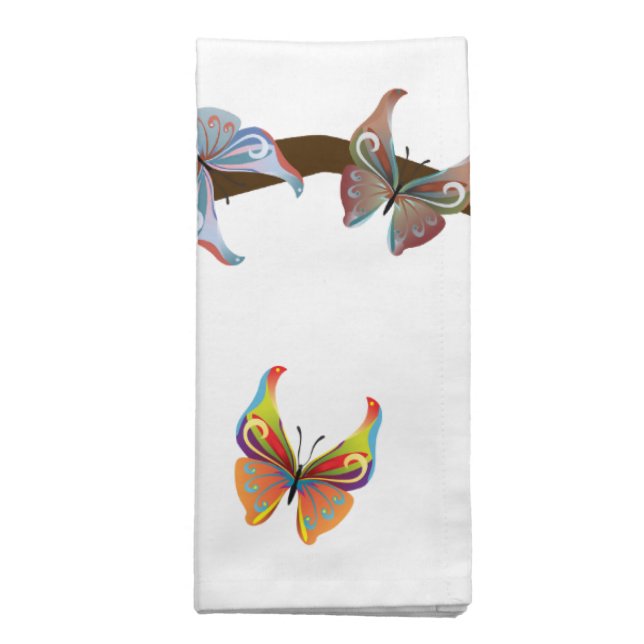 Decor Butterflies  American MoJo Napkins (Folded)