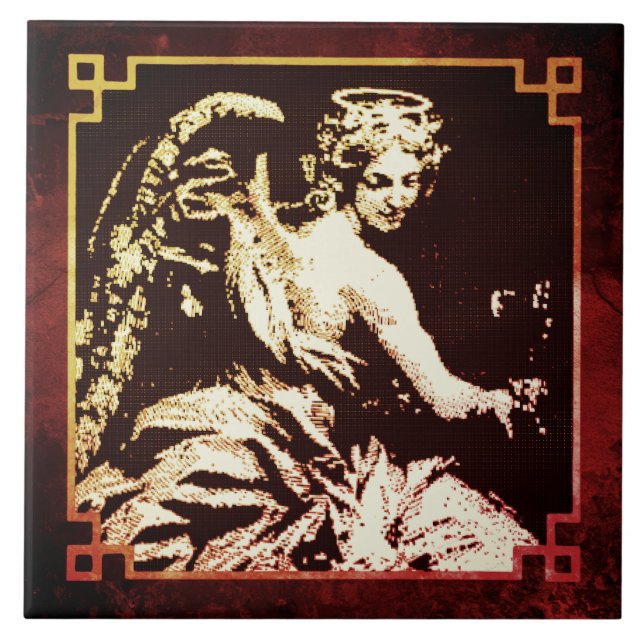 Décor Ceramic Tile - Angels are Bright Still (Front)