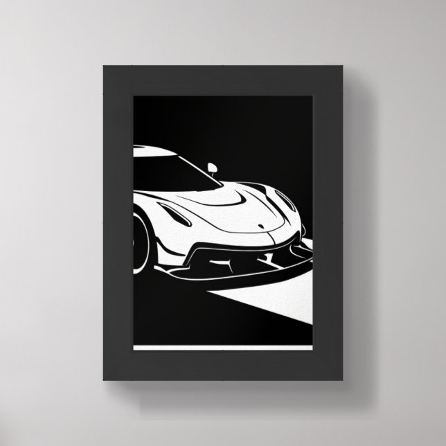 Decor of koenigsegg jesko (Framed Front)