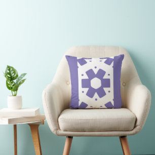 Decor Purple Minimal Flower Throw Pillow