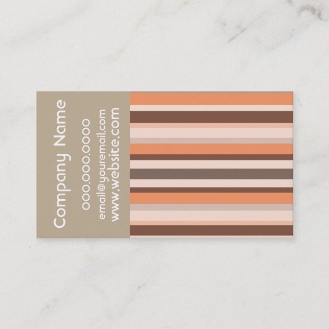 Decor Stripes Business Card (Front)