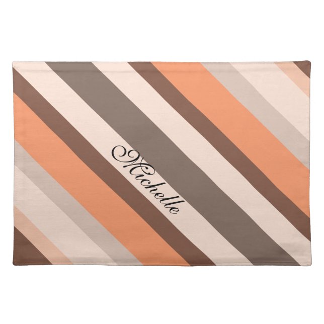 Decor Stripes Cloth Placemat (Front)