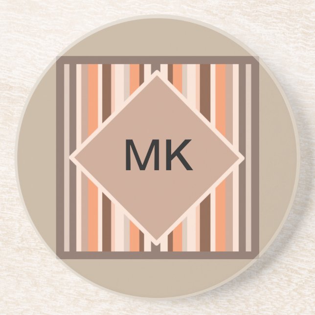 Decor Stripes Drink Coaster (Front)