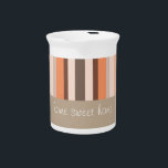 Decor Stripes Drink Pitcher<br><div class="desc">We have left all of the images used in this design customizable - You can play with them to your hearts content- Click the orange 'CustomizeThis' button and highlight the image you want to remove, resize or rotate- have fun and enjoy this preview to the 2013 Color trends!</div>