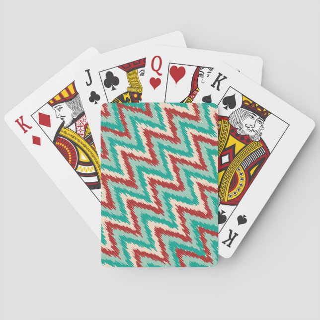 Decor Stripes Poker Deck - Customized (Back)