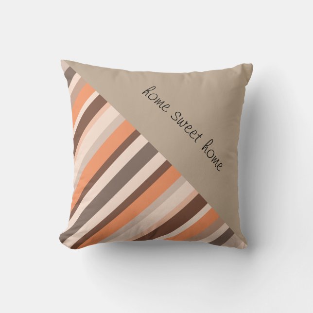 Decor Stripes Throw Pillow (Front)