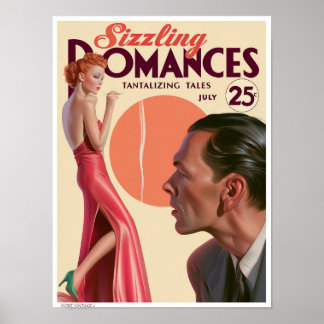DECOR: VINTAGE MAGAZINE ILLUSTRATION POSTER