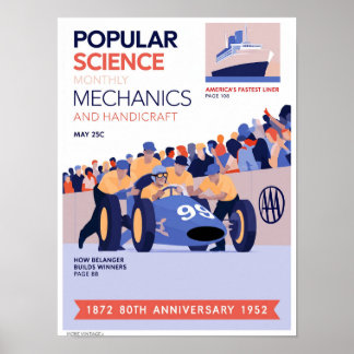 DECOR: VINTAGE MAGAZINE ILLUSTRATION POSTER