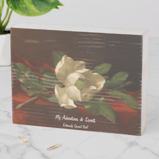 Decor: Wooden Box Sign - Magnolias