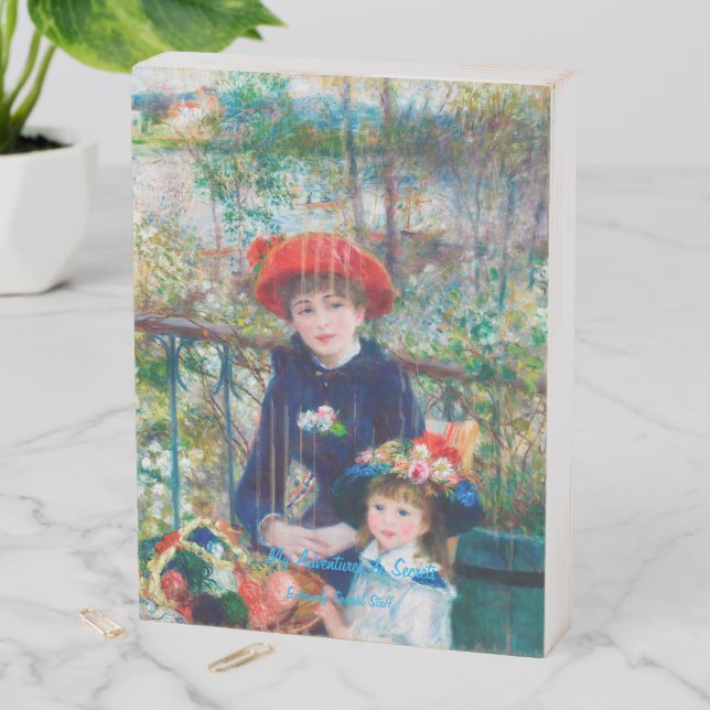 Decor: Wooden Box Sign - Two Sisters (In Situ Vertical)