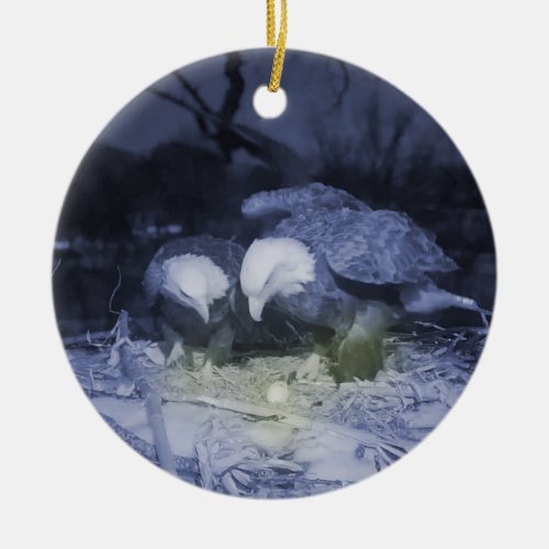 Decorah Eagles May Your Days Be Merry and Bright Ceramic Ornament