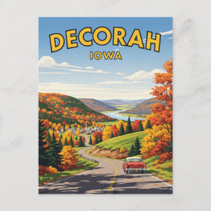 Decorah Iowa Travel Postcard