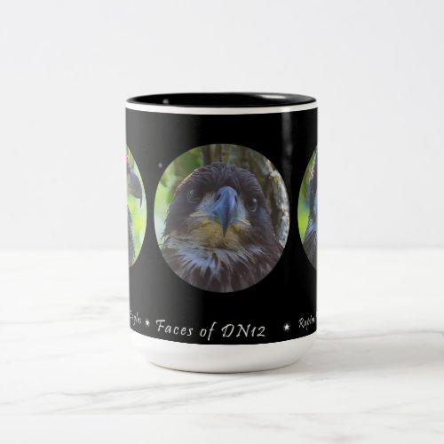 Decorah North Eagles Faces of DN12 Two_Tone Coffee Mug