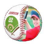 Decorate the Baseball with Photo Name and Number