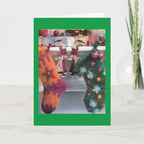 DECORATE YOUR MANTEL CHRISTMAS IS HERE CARD