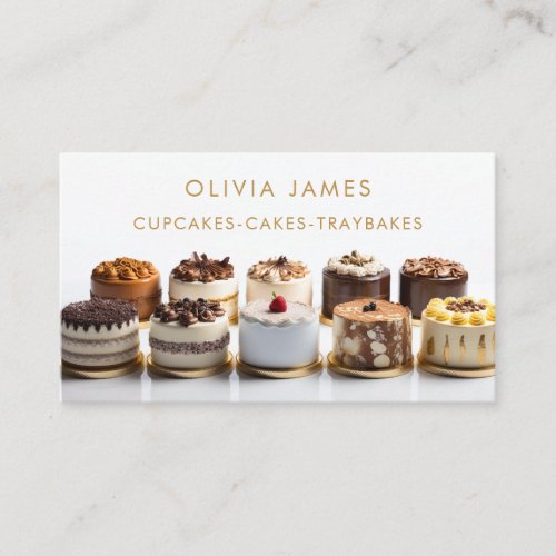 Decorated cakes for bakery chef cake decorator  business card