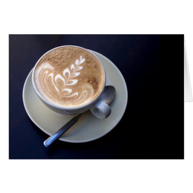Decorated Cappuccino Cards (Front Horizontal)