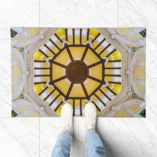 Decorated ceiling at the Tokyo Station Doormat