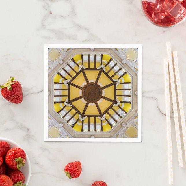 Decorated ceiling at the Tokyo Station Napkins (Insitu)