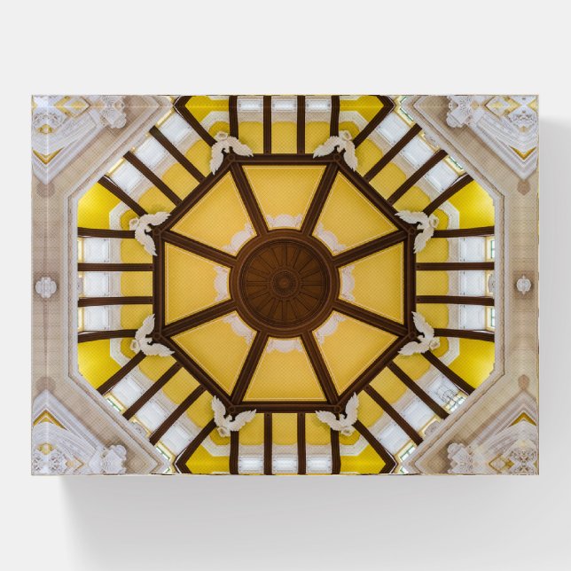 Decorated ceiling at the Tokyo Station Paperweight (Front)