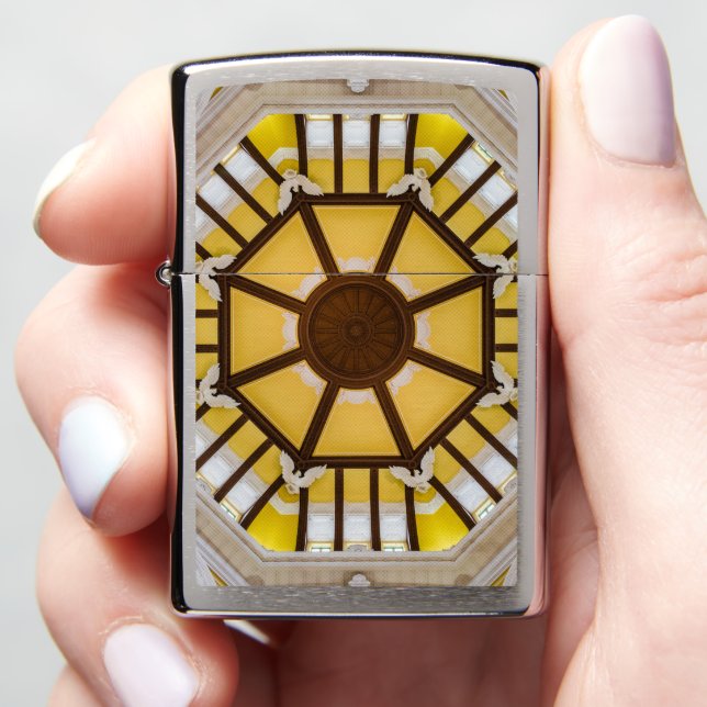 Decorated ceiling Zippo Lighter (In Hand)