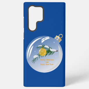 Decorated Christmas branch in bauble Samsung Galaxy S22 Ultra Case