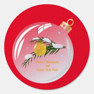 Decorated Christmas branch in bauble  Sign