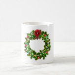 Decorated Christmas Festive Wreath Coffee Mug