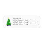 [ Thumbnail: Decorated Christmas Tree & Christmas Presents Label ]