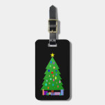 [ Thumbnail: Decorated Christmas Tree & Christmas Presents Luggage Tag ]