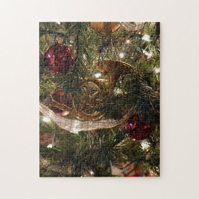 Decorated Christmas Tree Close Up Jigsaw Puzzle (Vertical)