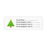 [ Thumbnail: Decorated Christmas Tree + Customizable Address Address Label ]