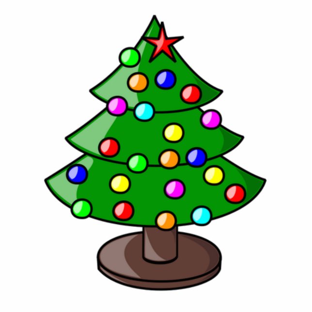 Decorated Christmas tree Cutout (Front)