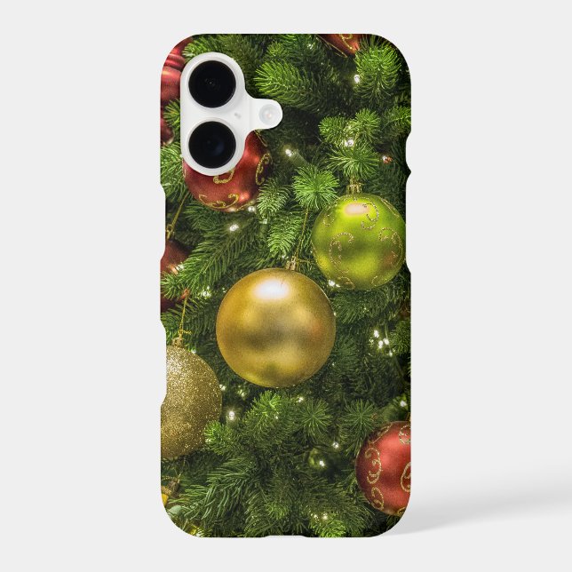 Decorated Christmas Tree Iphone Case (Back)