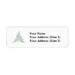 [ Thumbnail: Decorated Christmas Tree Label ]