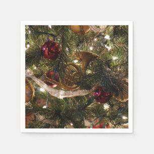 Decorated Christmas Tree Napkins